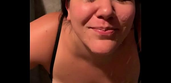  Huge facial for cute Latina slut with big tits begging like a dumb whore “give me your cum” — sillyslutwife